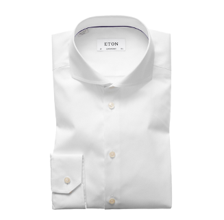 Contemporary Fit hemd met extreme cut away kraag 687